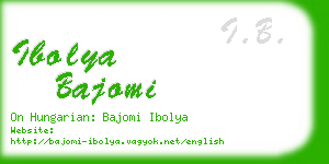 ibolya bajomi business card